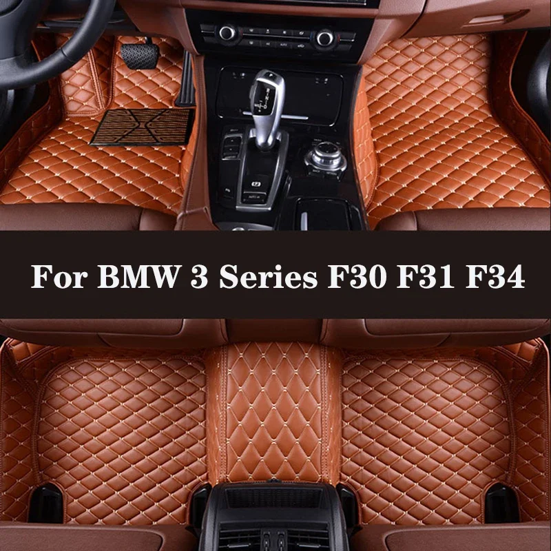 

Full Surround Custom Leather Car Floor Mat For BMW 3 Series F30 F31 F34 2013-2017 (Model Year) Car Interior Auto Parts