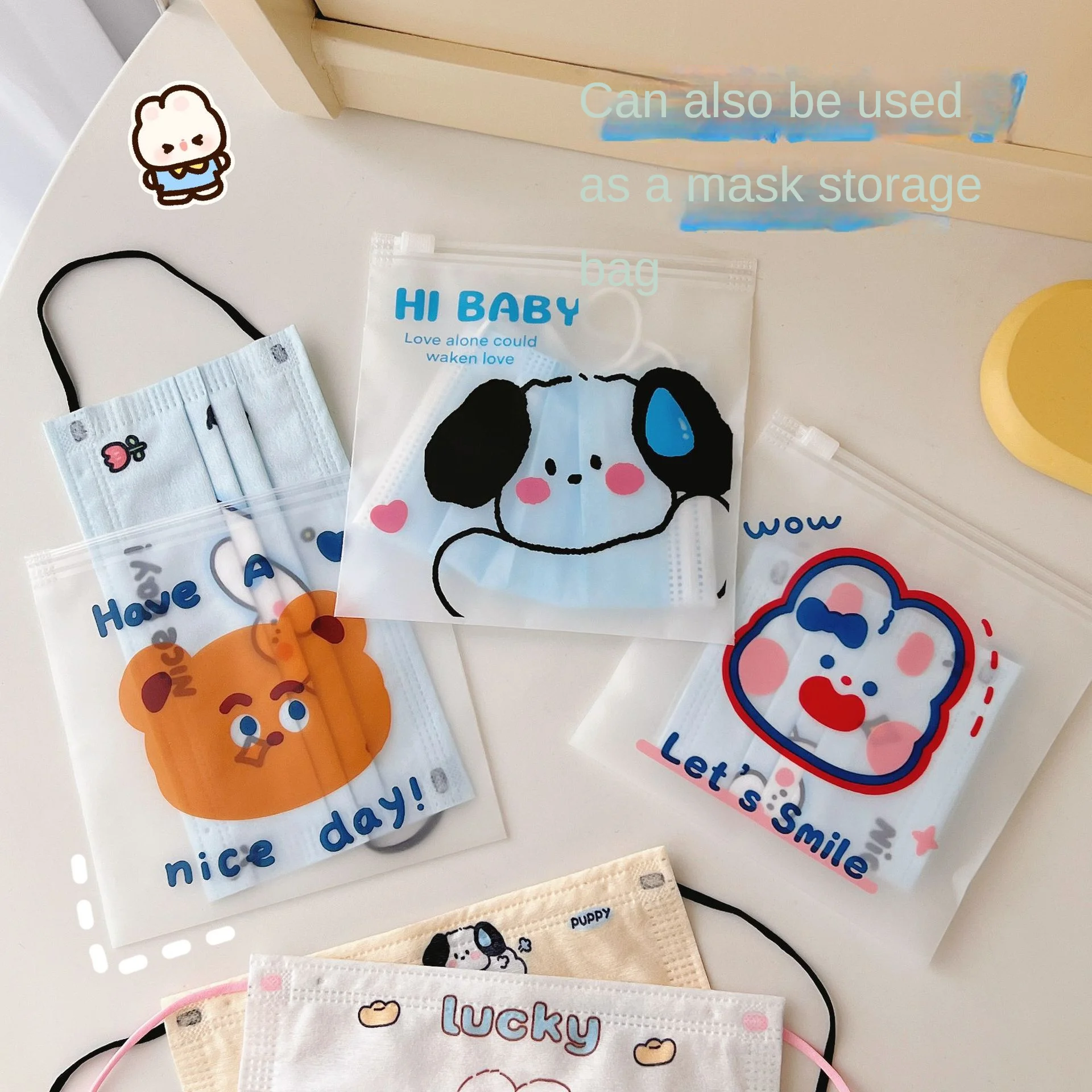 30Pcs Cute Cartoon Sealed Bag Snacks Self Sealed Bag Food Packaging Bag Cookies Candy Packaging Bag Sealed Bag