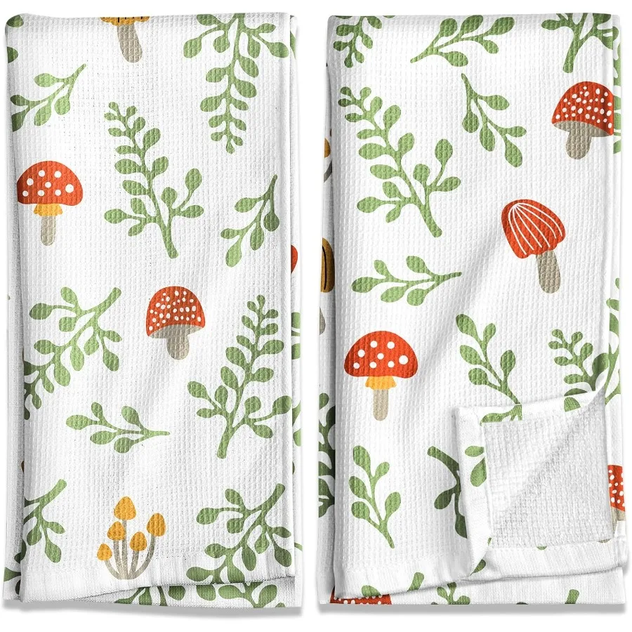 

Набор кухонных полотенец вафельного хлопка, 216x26 салфетки для посуды из вафельного плетения Ih с подвесной петлей, впитывающие многоразовые чайные полотенца для рук, вырезанные