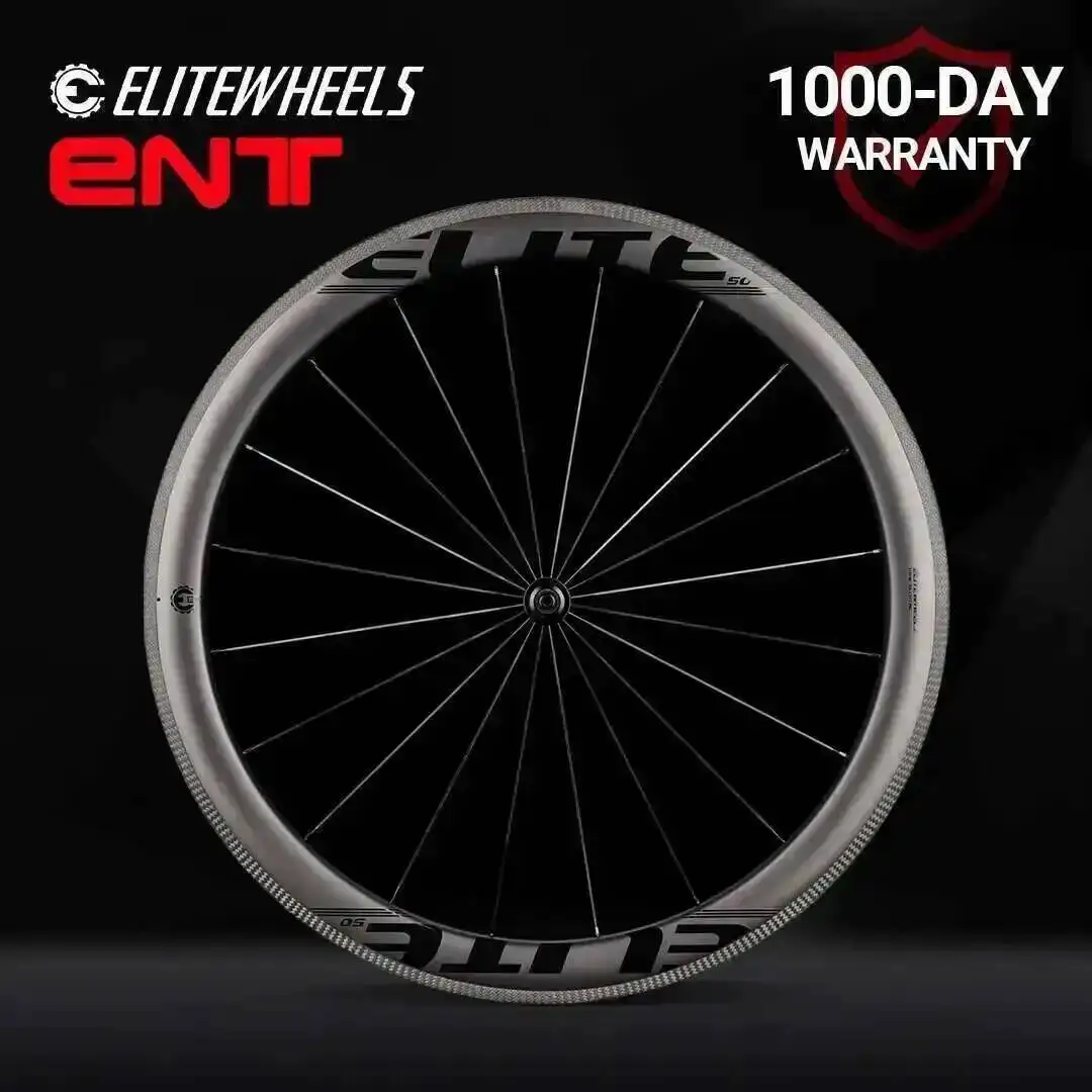 

ELITEWHEELS 700c Road Bike Carbon Wheelset ENT UD Matte Bicycle Wheels Tubeless Ready UCI Quality Carbon Fiber Rims For Cycling