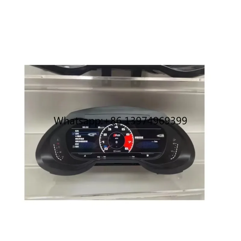 12.3'' LCD Dashboard for Audi A3 2014-2020 Car LCD Smart Dashboard Instrument Panel Speedometer Vehicle Speed Display Table