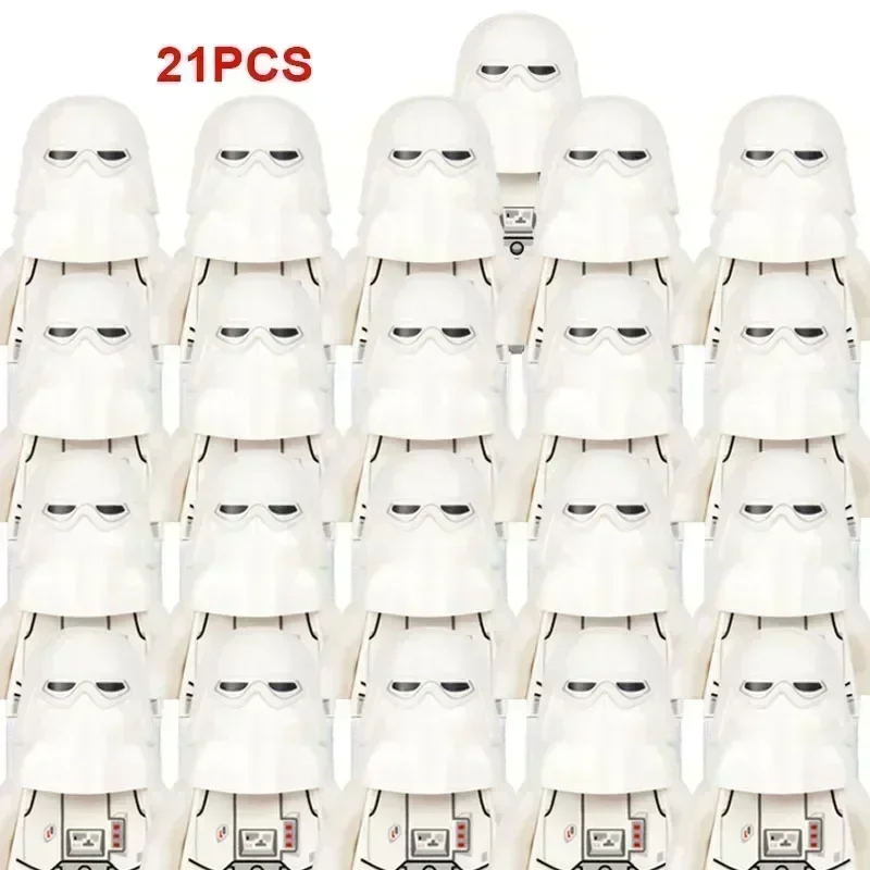 

Hot Toys Action figure 21Pcs Star Wars Clone Soldier Corps War Hoth Resistance Empire Snow Soldier Compatible MiniFigures Toys