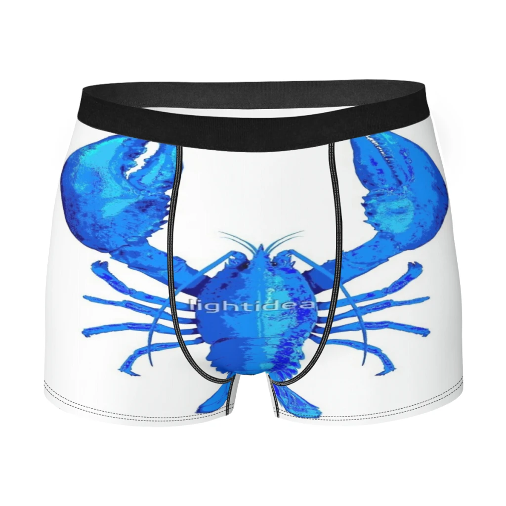 

Blue Lobster Breathable milk Silk Boyshorts Elastic Men's Underwear 3D Boxer Shorts Boxer Briefs