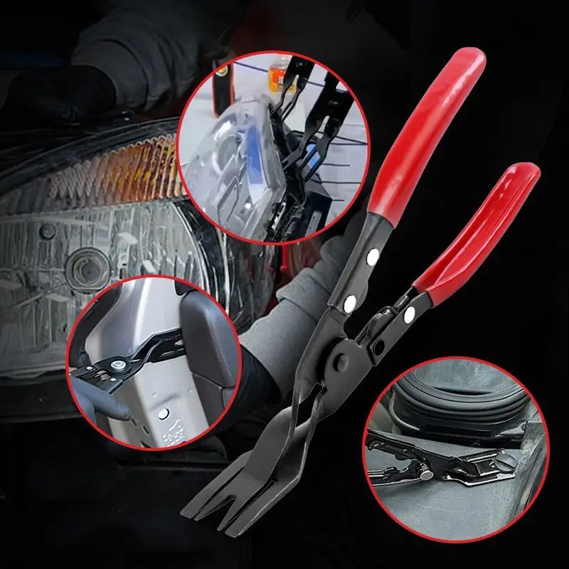 

Car Headlight Repair Installation Tool Trim Clip Removal Pliers Van Door Panel Fascia Dash Upholstery Remover Tool