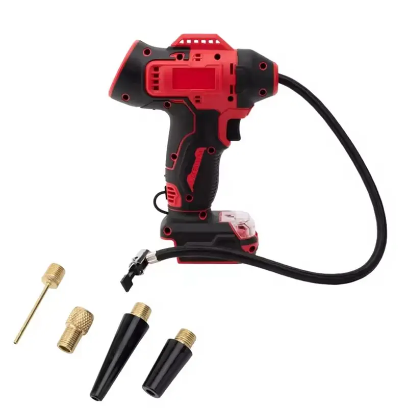

FYBL-Air Compressor Kit 160PSI Cordless Tire Inflator Digital Gauge For 18V Battery
