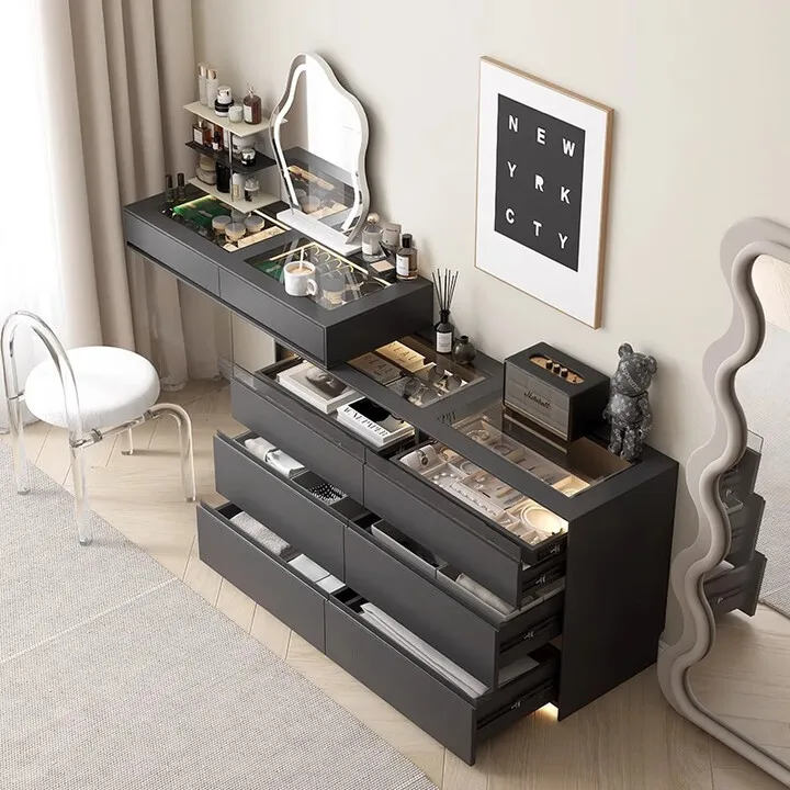 SGF Italian minimalist dresser chest cabinet integrated bedside multi-functional storage cabinet