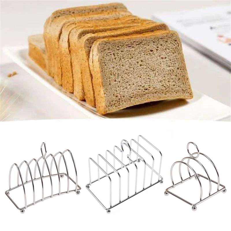 Rejilla de cocina de acero inoxidable, uso versátil como soporte para tostadas, rejilla para pan, rejilla para hornear, plato para pizza, parrilla, accesorio para freidora de aire, 1 ud.