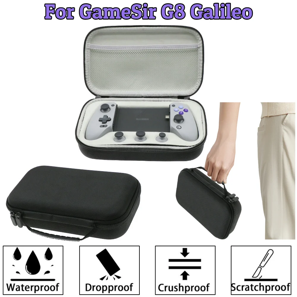 EVA Hard Carrying Case For Gamesir G8 Anti-fall Protective Case with Mesh Pocket Hard Storage Case for GameSir G8 Galileo