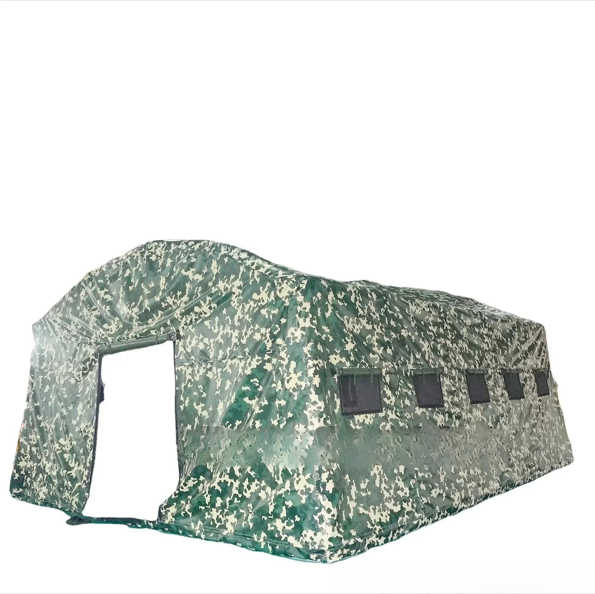 Custom Camping Outdoor Shelter Waterproof Sun Protection Home Shelter Disaster Tent Inflatable Camouflage Tent
