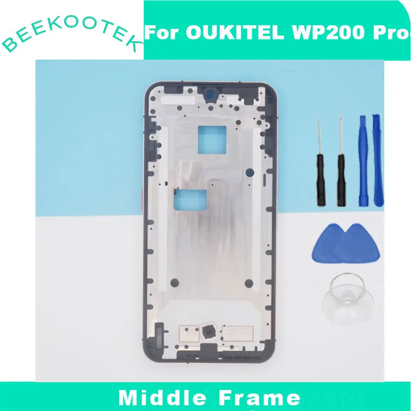 新オリジナル-oukitel-wp200-プロフロントフレームハウジングサイドバーボタンミドルフレームアクセサリー-oukitel-wp200-プロスマートフォン