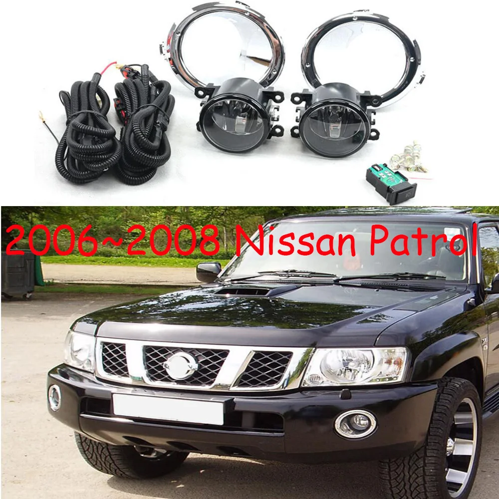 car bumper headlight for Nisan Patrol fog light 2006~2008y car accessories halogen bulb auto Patrol headlamp