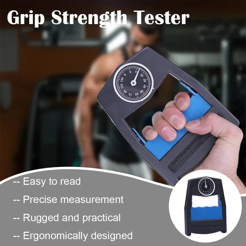 Mechanical Hand Grip Strength Tester 130KG Max Reading Hand Dynamometer for Fitness Training Hand Strength Measuring Device