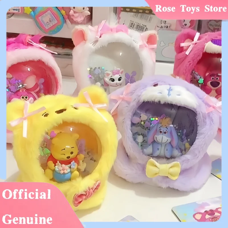 Oryginalna seria pluszowych kryształowych kul Starlight Dots w formie blind boxa, urocze dekoracje do pokoju z Kubusiem Puchatkiem, świecące zabawki idealne na prezent.