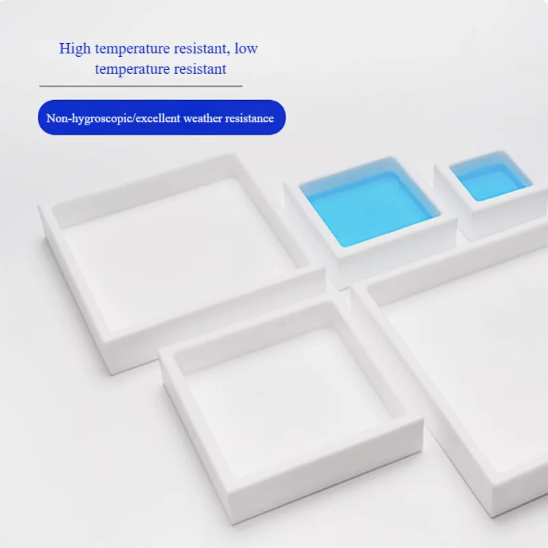 Polytetrafluoroethylene Petri dish acid-resistant alkali-resistant tetrafluoro square dish evaporation dish does not stick
