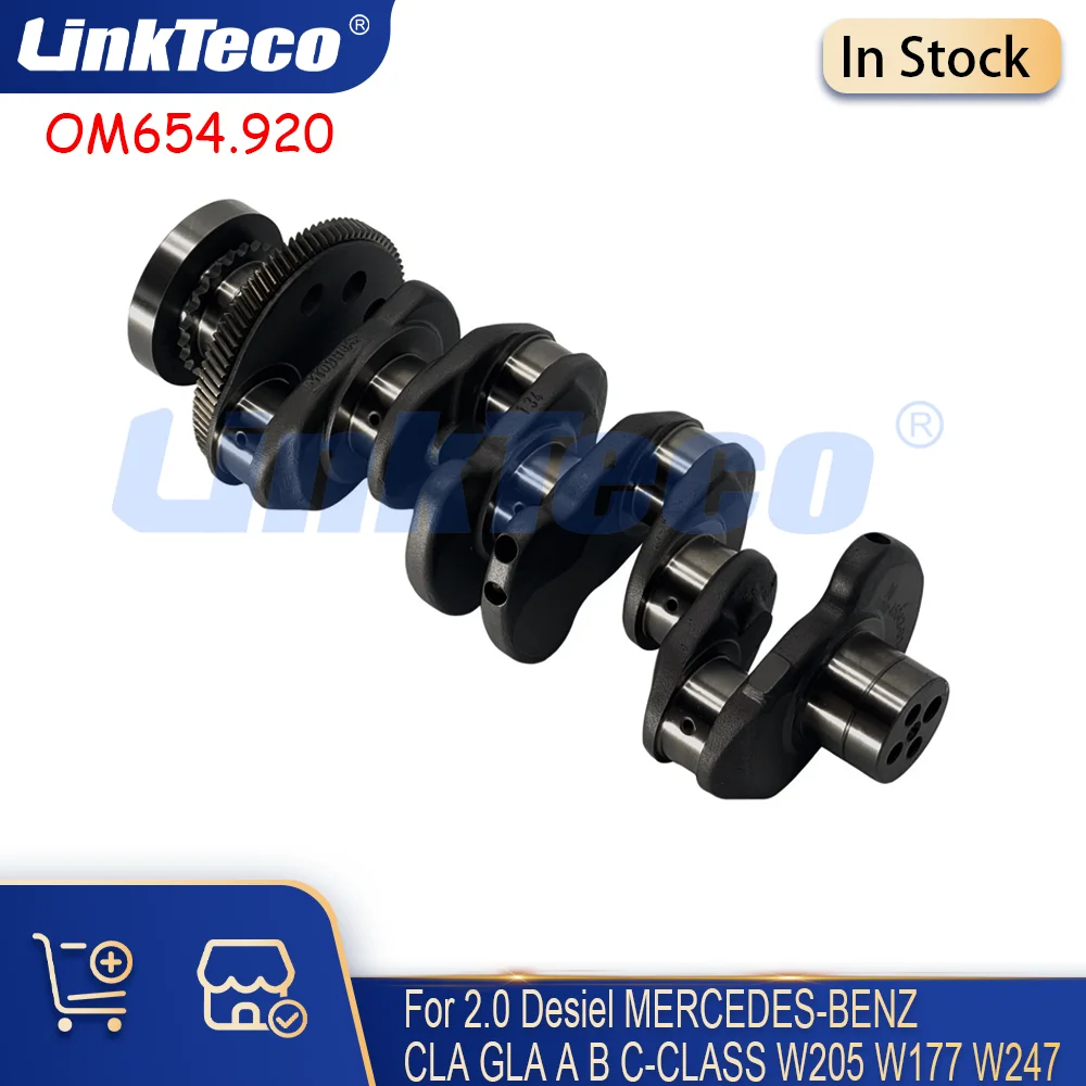 Engine Crankshaft Fit For 2.0L OM654 Diesel MERCEDES-BENZ CLA GLA A/B/C-CLASS W205 W177 W247 2.0 D OM654.920 A6540303700