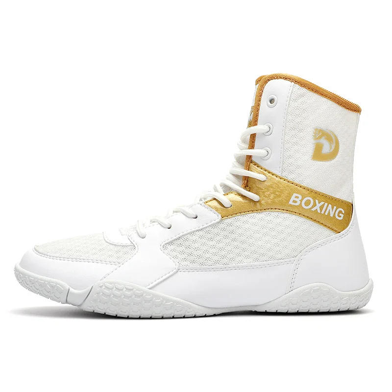2025 New Men's Professional Wrestling Boots Quality Fashion Boxing Shoes Women's Breathable Gym Shoes High Top Wrestling Shoes