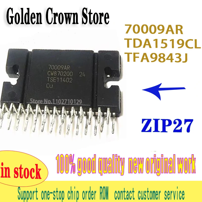 2~5pcs/LOT 100% New Original  70009AR ZIP-27 TDA1519CL TDA1519C TDA1519 ZIP-9 TFA9843J TFA9843 TFA9843J/N1 ZIP9   in stock