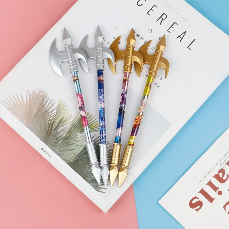 

30PCS Creative Stationery Best-selling Axe Weapon Neutral Pen Office Supplies Black Water-based Pen Neutral Pen Weapon Shape