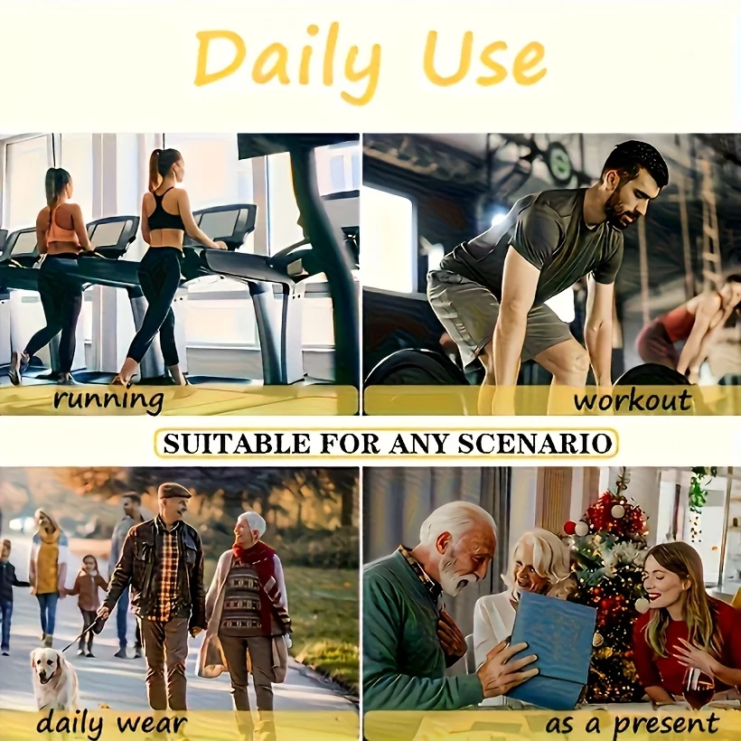 أكمام ركبة نحاسية مع شريطين للرياضة، للرجال والنساء، للجري وتسلق الجبال واللياقة البدنية وكرة السلة #6