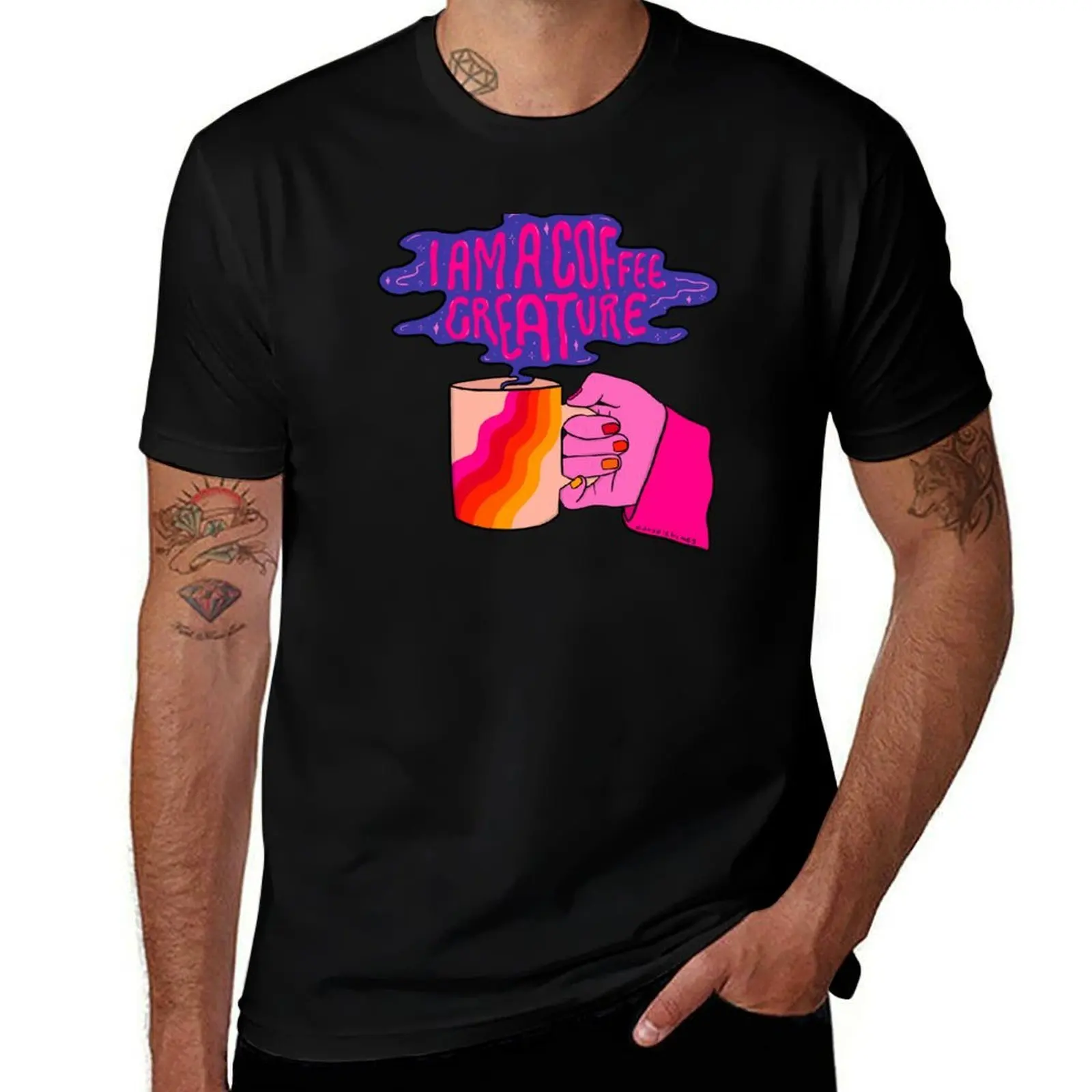 Coffee Creature T-Shirt Summer Sports Quick Dry T-Shirt