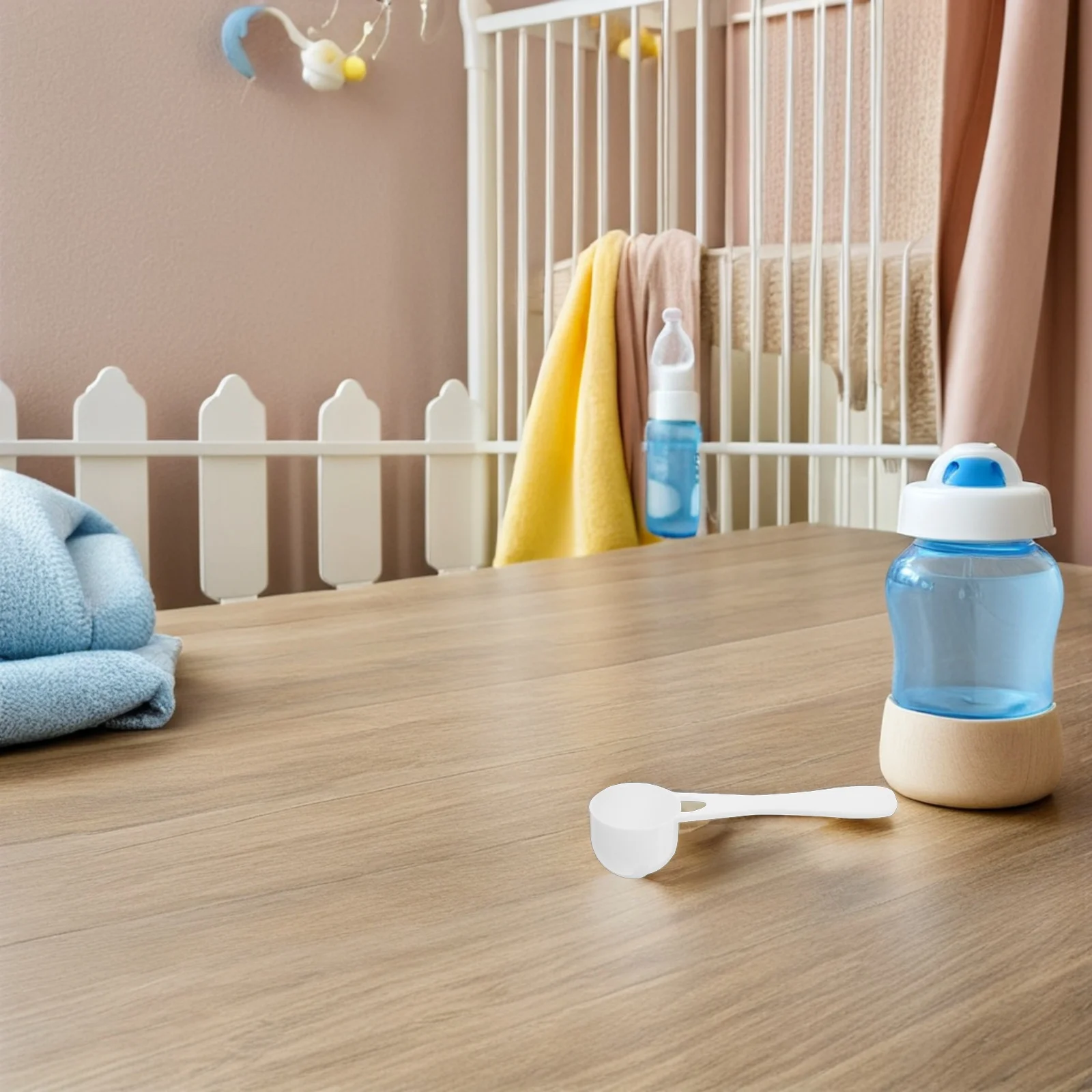 

100Pcs Milk Powder Scoop 5G Measuring Spoon Ergonomic Long Handle for Protein Powder Coffee Tea Baking Kitchen Supplies