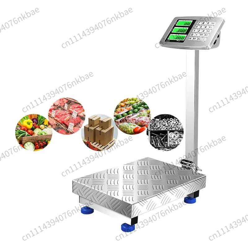 150kg Foldable Stainless Steel Electronic Bench Scale Commercial Kitchen Meat Weighing Scale
