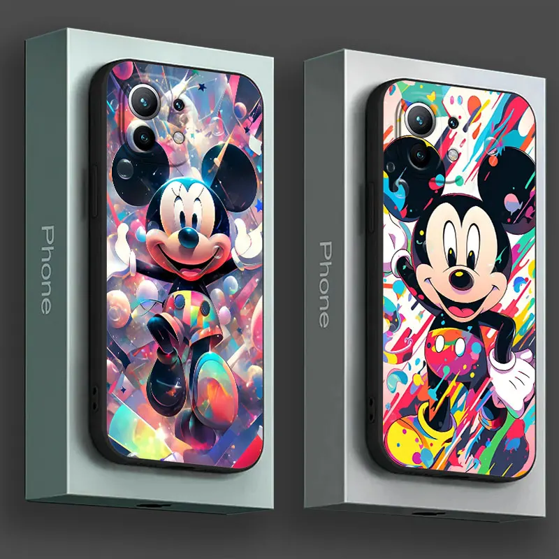 

Mickey Mouse Disney Phone Case For Xiaomi 14T 13T 12T 11T 10T 14 Pro 12 Mi 11 Lite Poco X3 X4 X5 X6 M5 F5 F6 Pro Silicone Cover