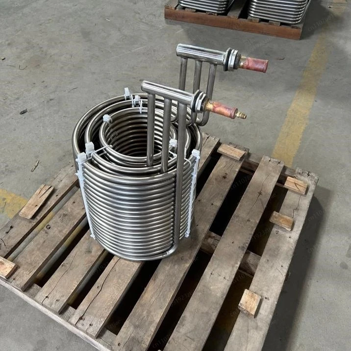 SUS304 Stainless Steel Heat Exchanger Evaporator Coil for Refrigeration And Process Cooling