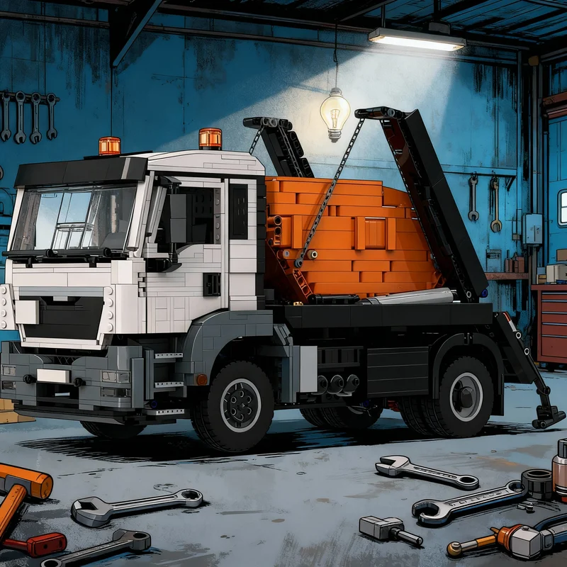 3085 pièces MOC Technical MAN TGS Absetzcontainer Lkw Swap Body Model Building Christmas Gifts Blocks Construction Toys Education