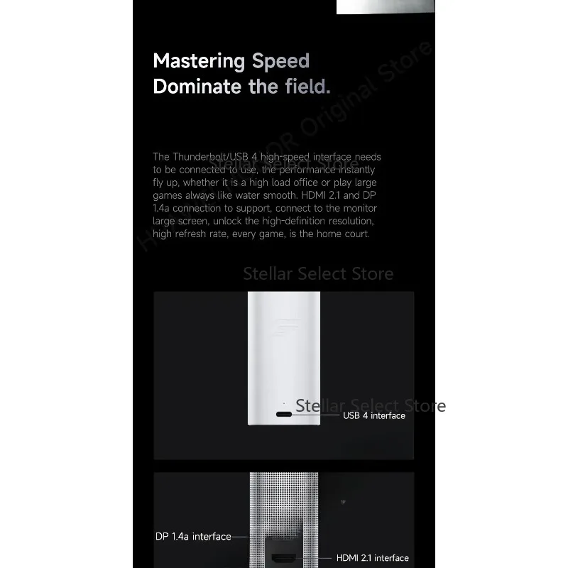 Cartão e fonte de alimentação 2 em 1 XT GDDR6 Hi GT Cube GPU Gráficos discretos