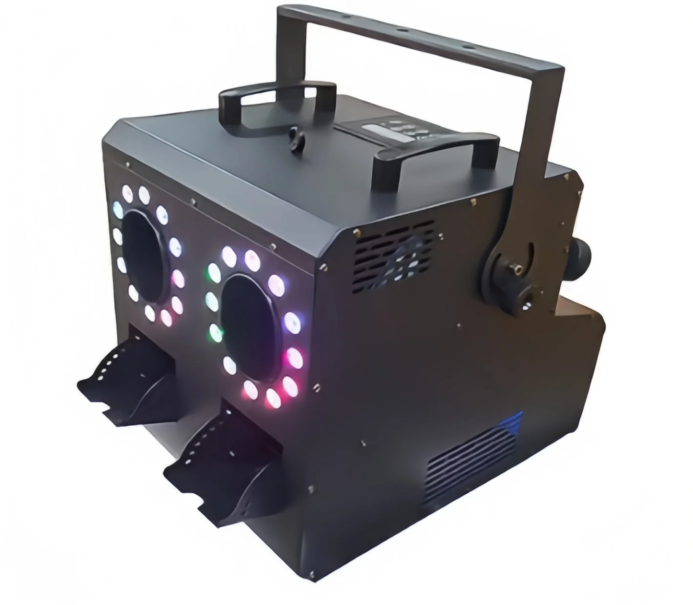 Wholesale 1500W Metal Smoke Bubbles Machine RGB LRD DMX 512 Remote Control Party Fog for Wedding Church Concerts