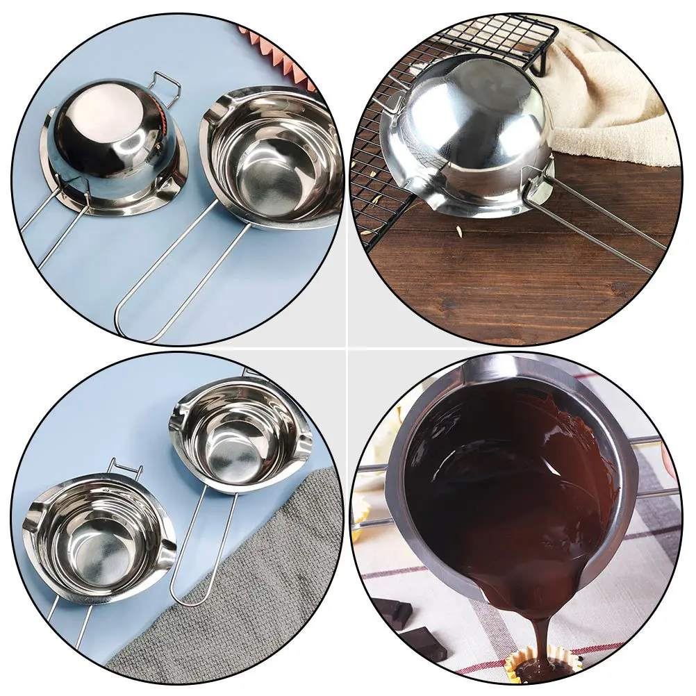 1 قطعة وعاء الزبدة المعدنية وعاء صهر الشوكولاتة صنعة جيدة للمنزل الخبز زبدة ذوبان أداة أواني التدفئة #2