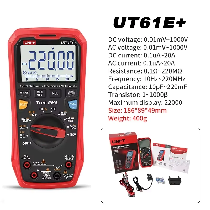 UNI-T UT61B PLUS UT61D PLUS UT61E PLUS Digital Professional