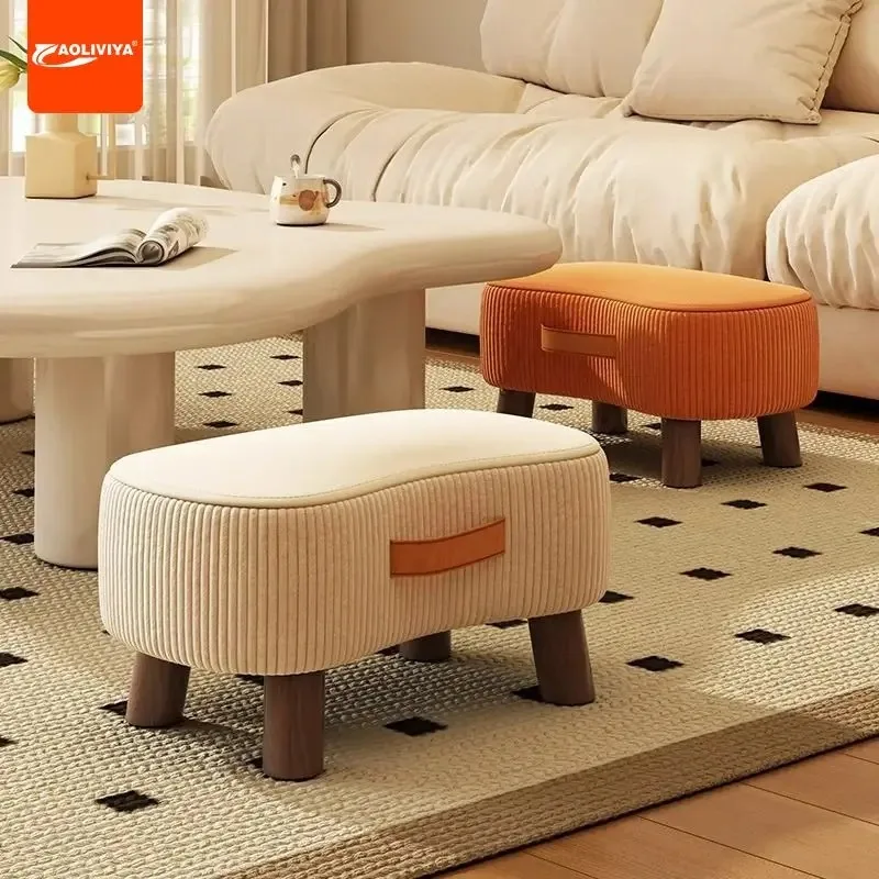 

Aoliviya Household Low Stool Small Stool with Handle Living Room Sofa and Tea Table Children Footstool Doorway Hallway Shoes Cha