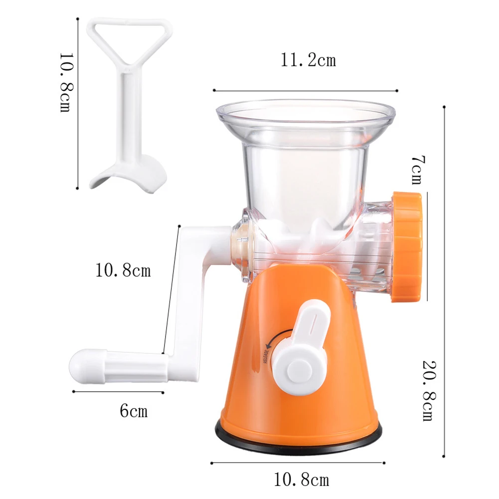 Stainless Steel Manual Meat Grinder Multi-functional Fruit Vegetable Pulverizer Sausage Beef Mincer Kitchen Grinding Machine