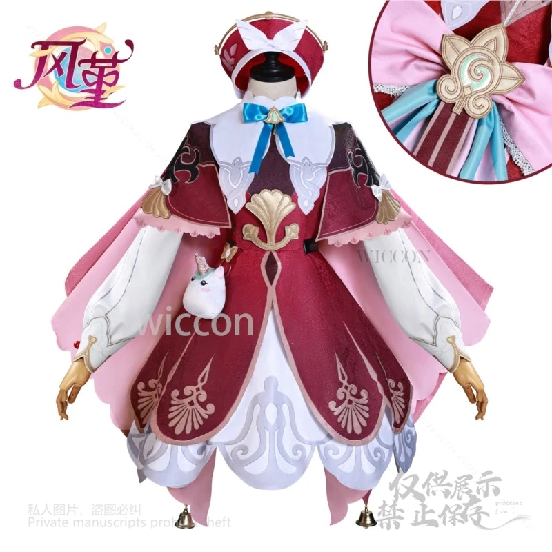 Anime Game Honkai Star Rail Cosplay Hyacine Costume Dress Headwear Cute Tie Props Wig Shoes For Women Party Carnival Customized