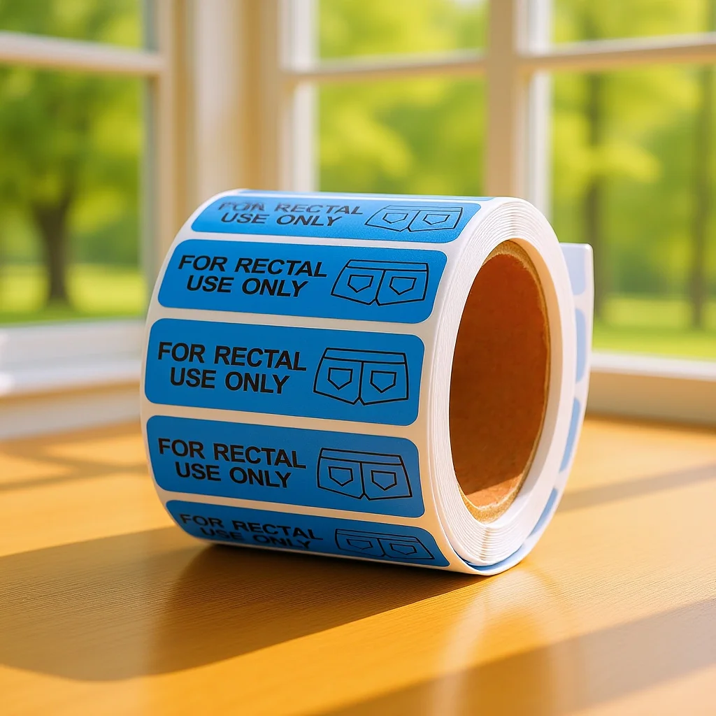 

Party Prank Stickers 500pcs Roll for Rectal Use Only Funny Labels Halloween gifts Humor Adhesive Decals Laptop Bottle Decor