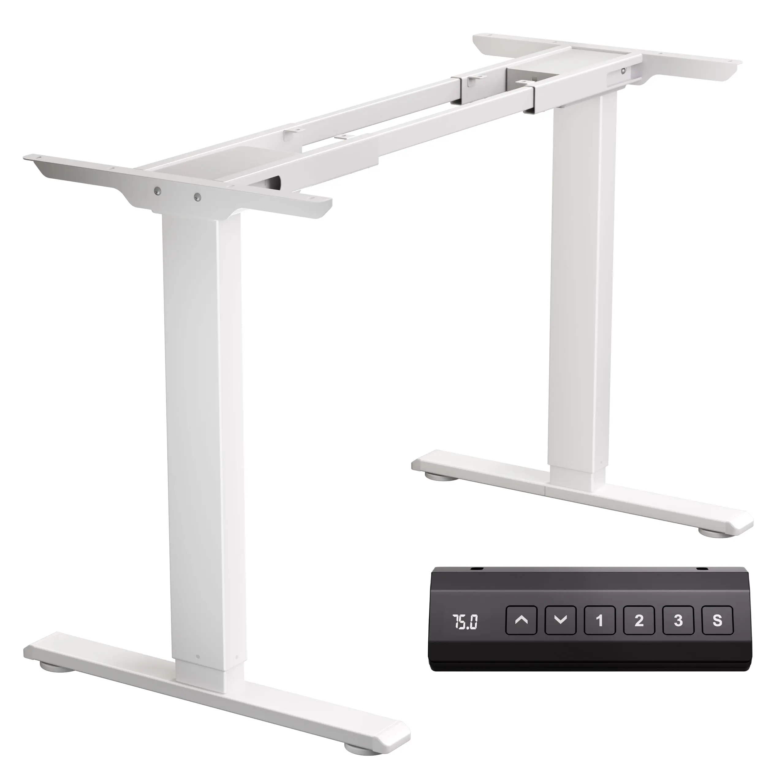 Dual Motor Electric Standing Desk Fe, Height Adjustable Desk Legs for Max 70.8