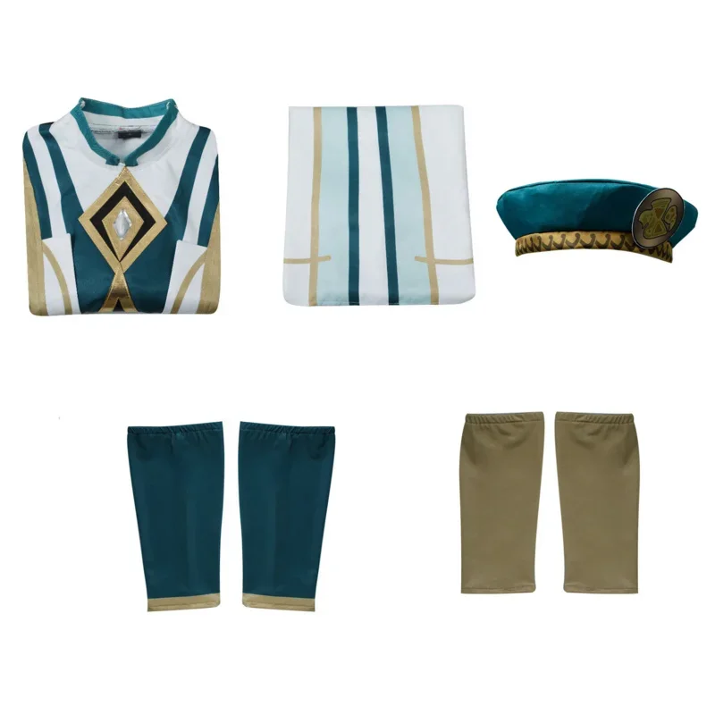 Genshin Impact Cosplay Costume, Xumi Order Academy Uniform, Anime Game, Sumeru Library, Style chinois, Halloween imbibé