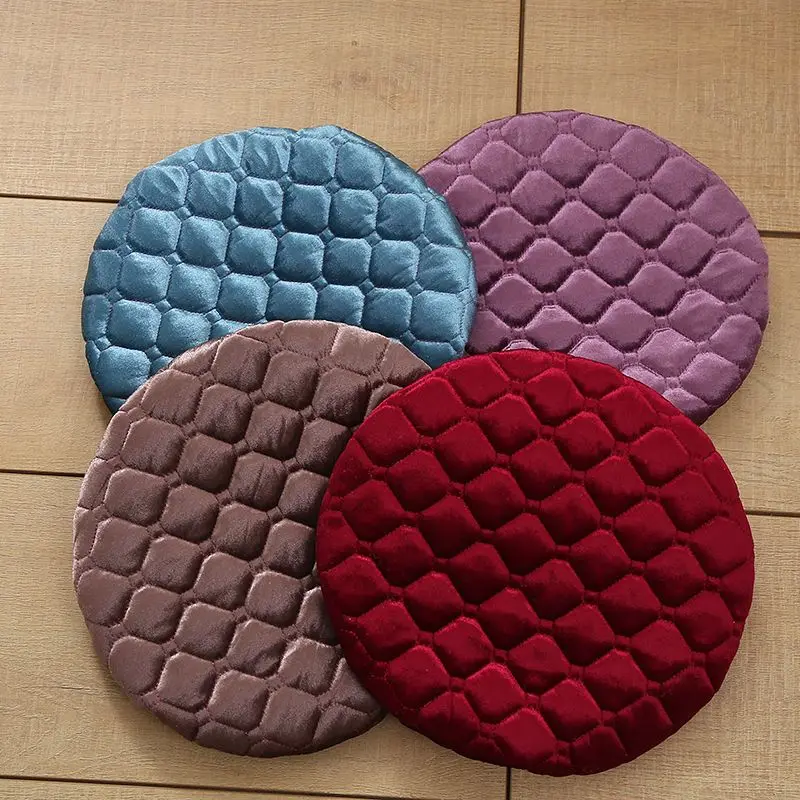 Velveteen stool surface set hood small round stool round chair cushion seat cushion household hotel non-slip mat bench