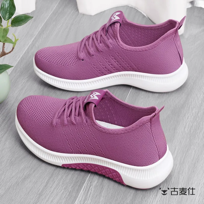 

Old Beijing Cloth Shoes Women's New Style 2026 Spring Summer Mesh Breathable Sports Casual Lightweight Soft Bottom Shoes