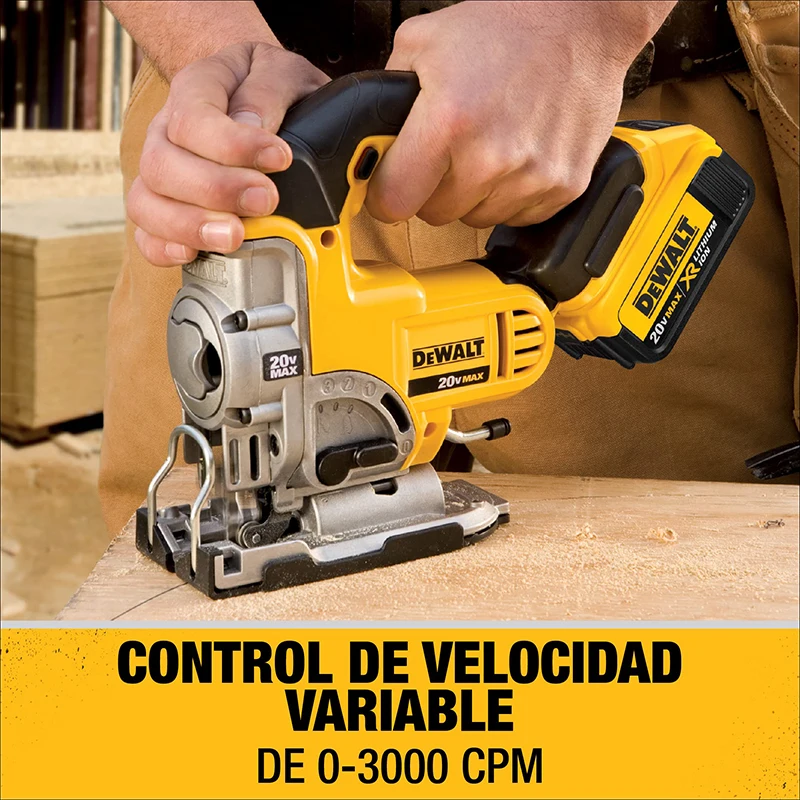 DEWALT DCS331 18V/20V MAX Jig Saw Rechargeable Wood Electric Scroll Saws 3000SPM Linear Curve Cutting Saws Tool Only