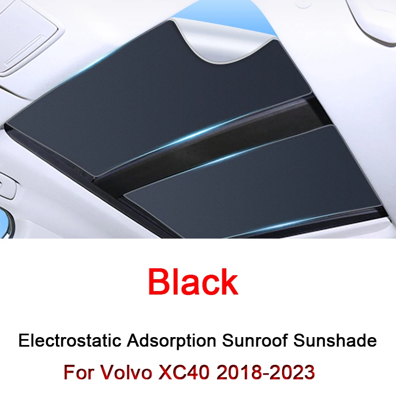 

Car Electrostatic Adsorption Sunroof Sunshade For Volvo XC40 2018-2022 2023 Heat Insulation Skylight Sticker Auto Accessories