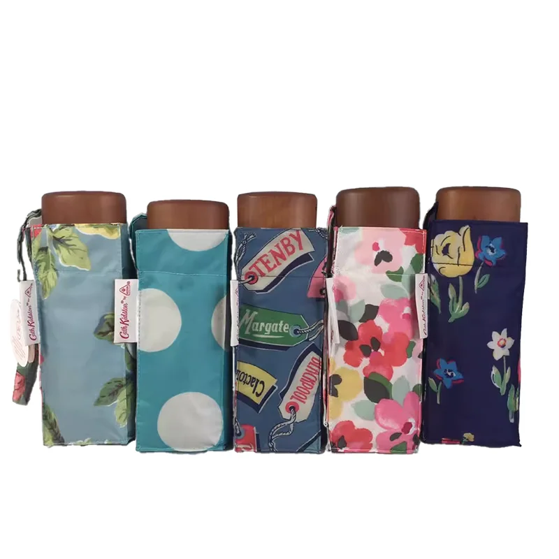 

Легкий зонт от солнца, устойчивый к ультрафиолетовому излучению, складная ручка из массива дерева, алюминиевый сплав с принтом, устойчивый к атмосферным воздействиям и ветрозащитный