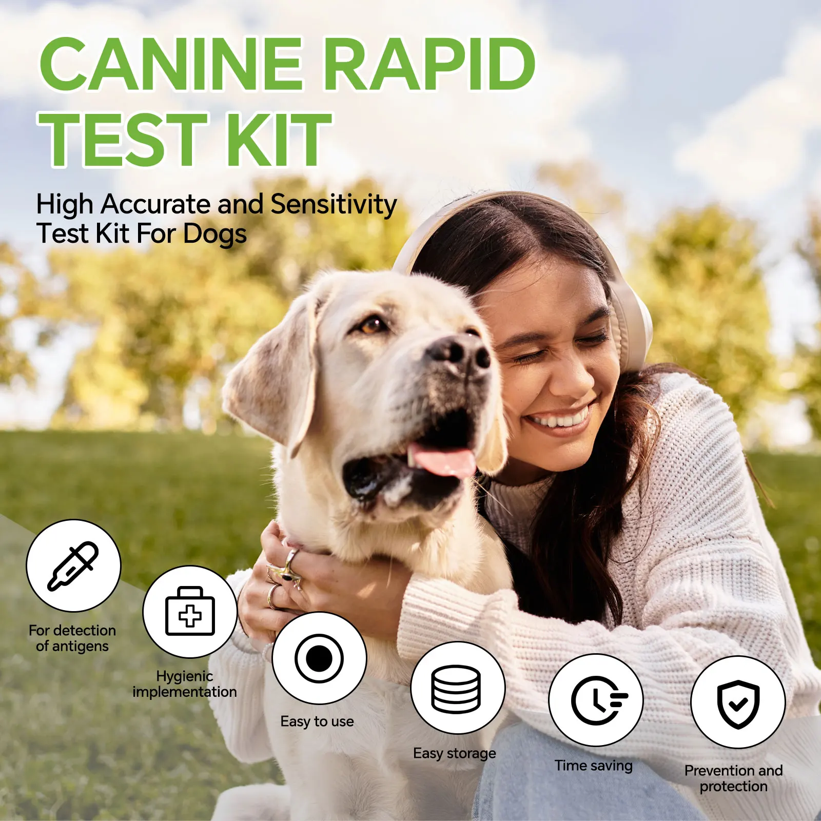 

CPV- Canine CPV Rapid Test Kit Home Tests Test Paper Dog Disease Detection Card Canine Home Health Detection Test