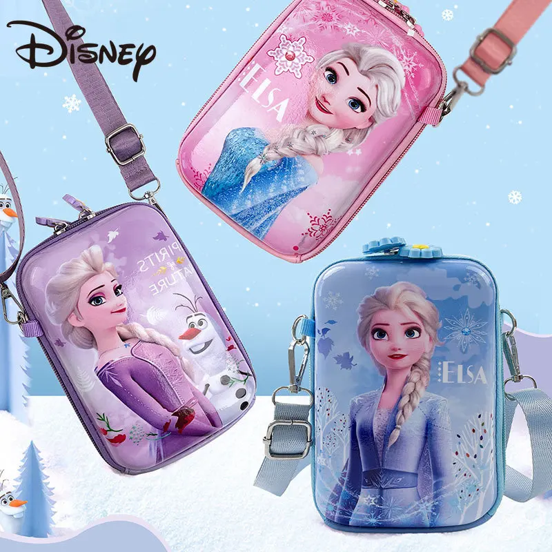 

MINISO Disney EVA Mickey Bag Girl Frozen Cartoon Children's Bag 2023 New Shoulder Bag Messenger Bag Designer Bags Luxury