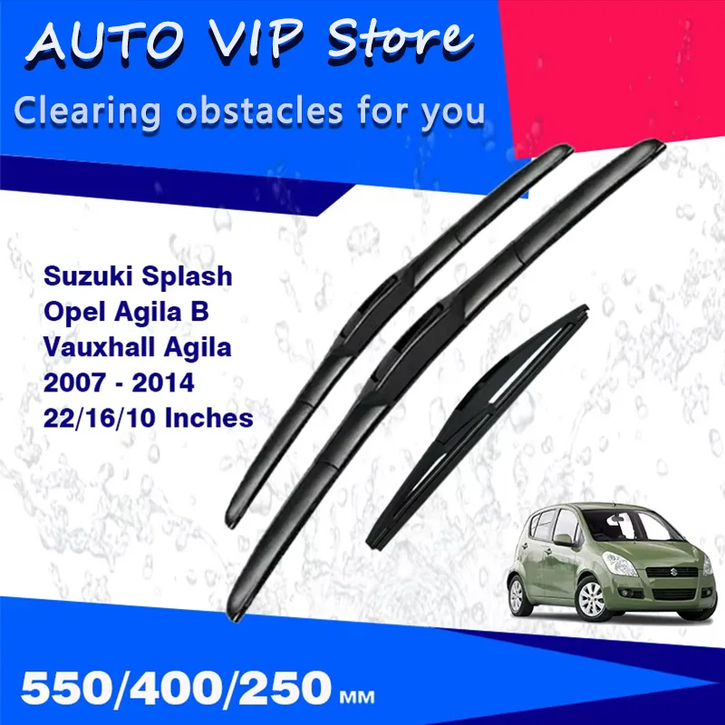 

For Suzuki Splash Opel Vauxhall Agila B 2007 - 2014 Windscreen Windshield Window Brushes Cover