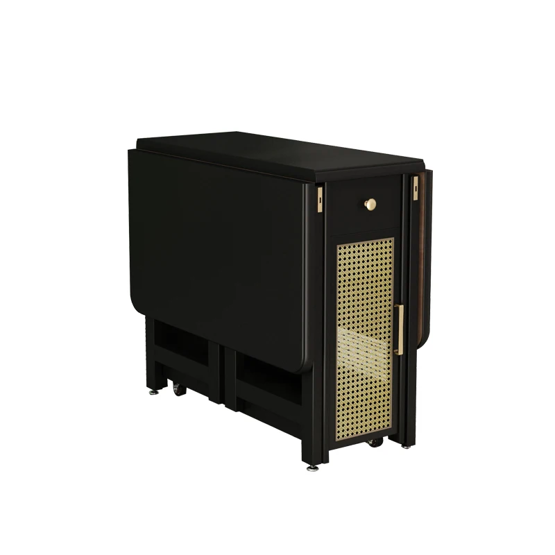 

Folding dining table rattan weaving process