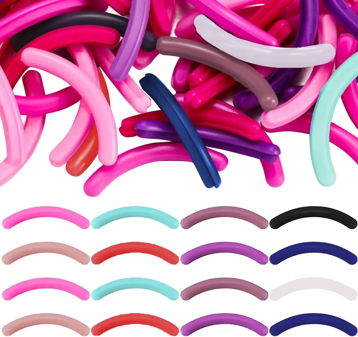Universal Silicone Eyelash Curler Pads - Replacement Cores for Most Eyelash Curlers, Makeup Tool Accessories for Women