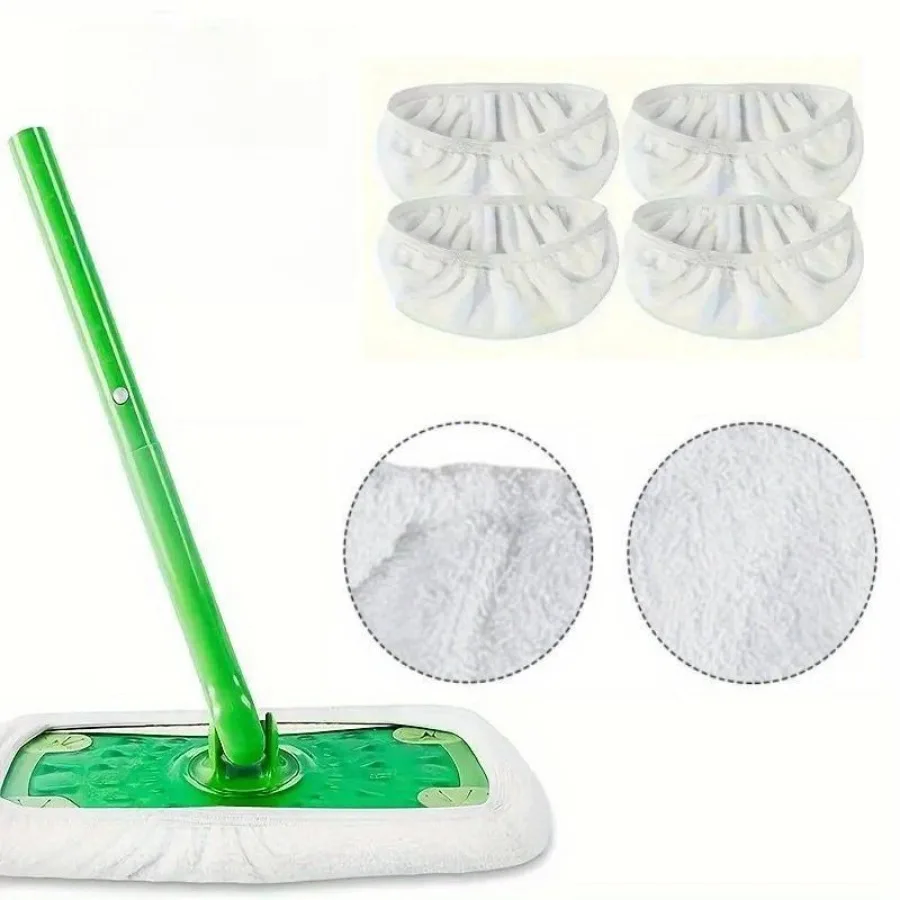 4 Piece White Mop C… - image